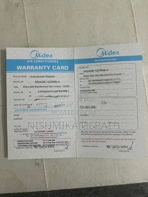 Midea 12000btu non inverter