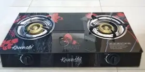 Kawashi Double Glass Top Gas Cooker