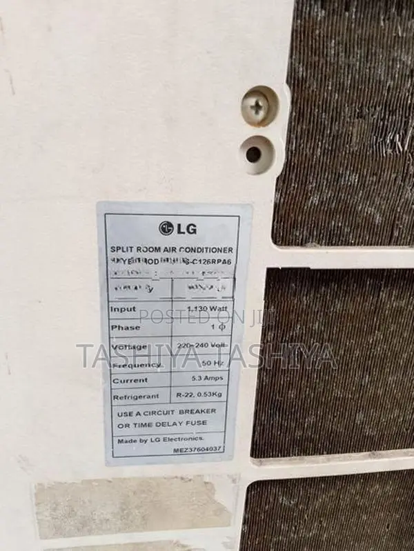 LG 12000BTU A/C