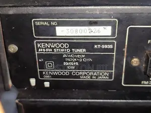 Kenwood cassette deck Tuner cd player