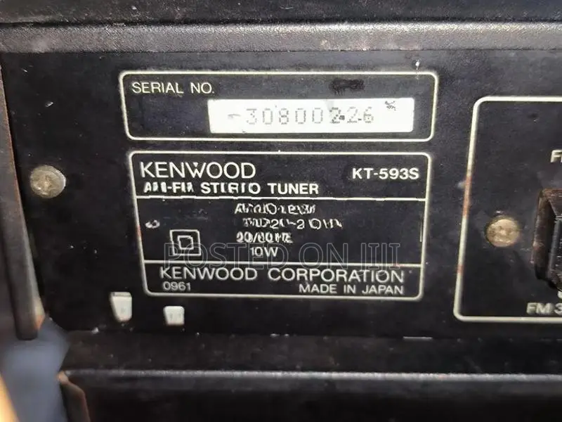 Kenwood cassette deck Tuner cd player