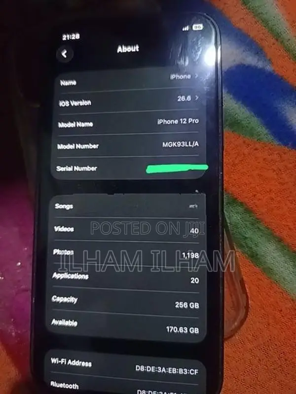 Apple iPhone 12 Pro phone condition (Used)