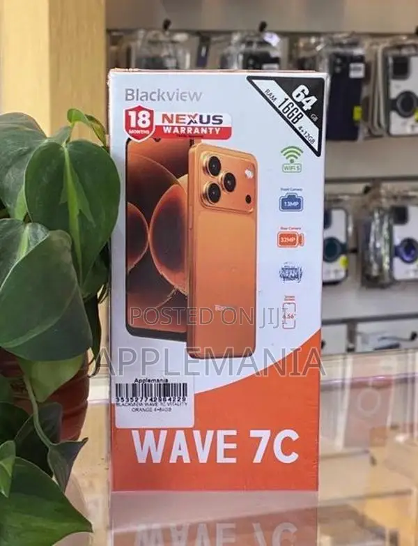 Black view Wave 7C (4GB + 64GB) (Brand New)