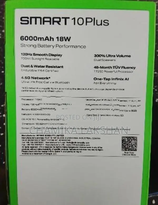 Infinix Smart 10 Plus (Used)