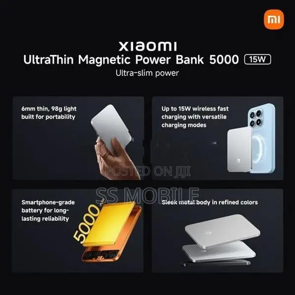 Xiaomi Ultra-Thin Magnetic Powerbank 5000MAH 15W
