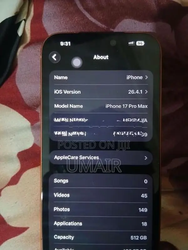 Apple iPhone 17 Pro Max (Used)