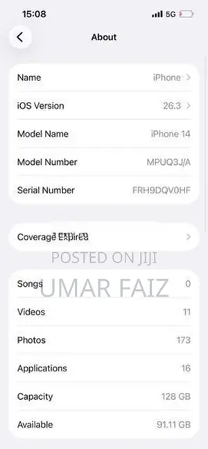 Apple iPhone 14 (Used)