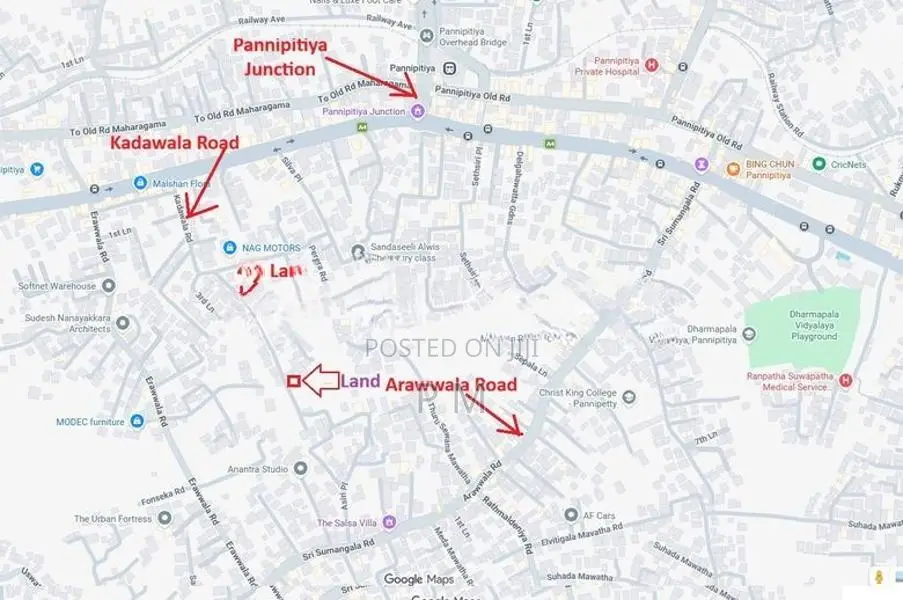 Pannipitiya Land for Sale