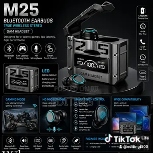 TWS M25 Gaming Earbuds