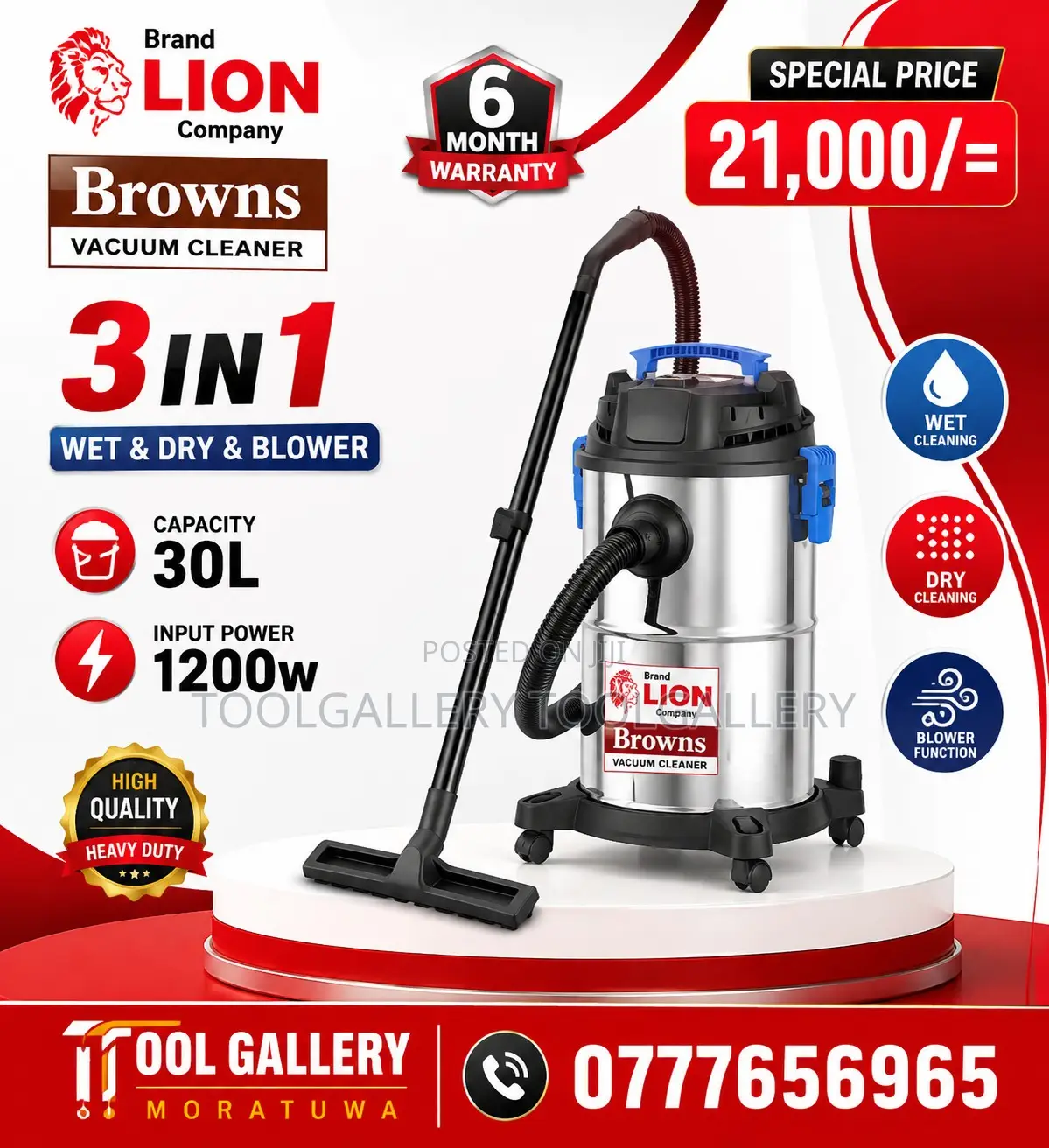 Vacuum Cleaner 30L