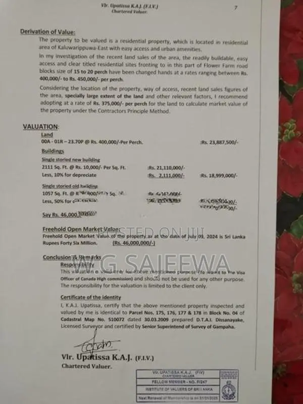 2 House with 63 Perch Land for Sale in Katana,Negombo