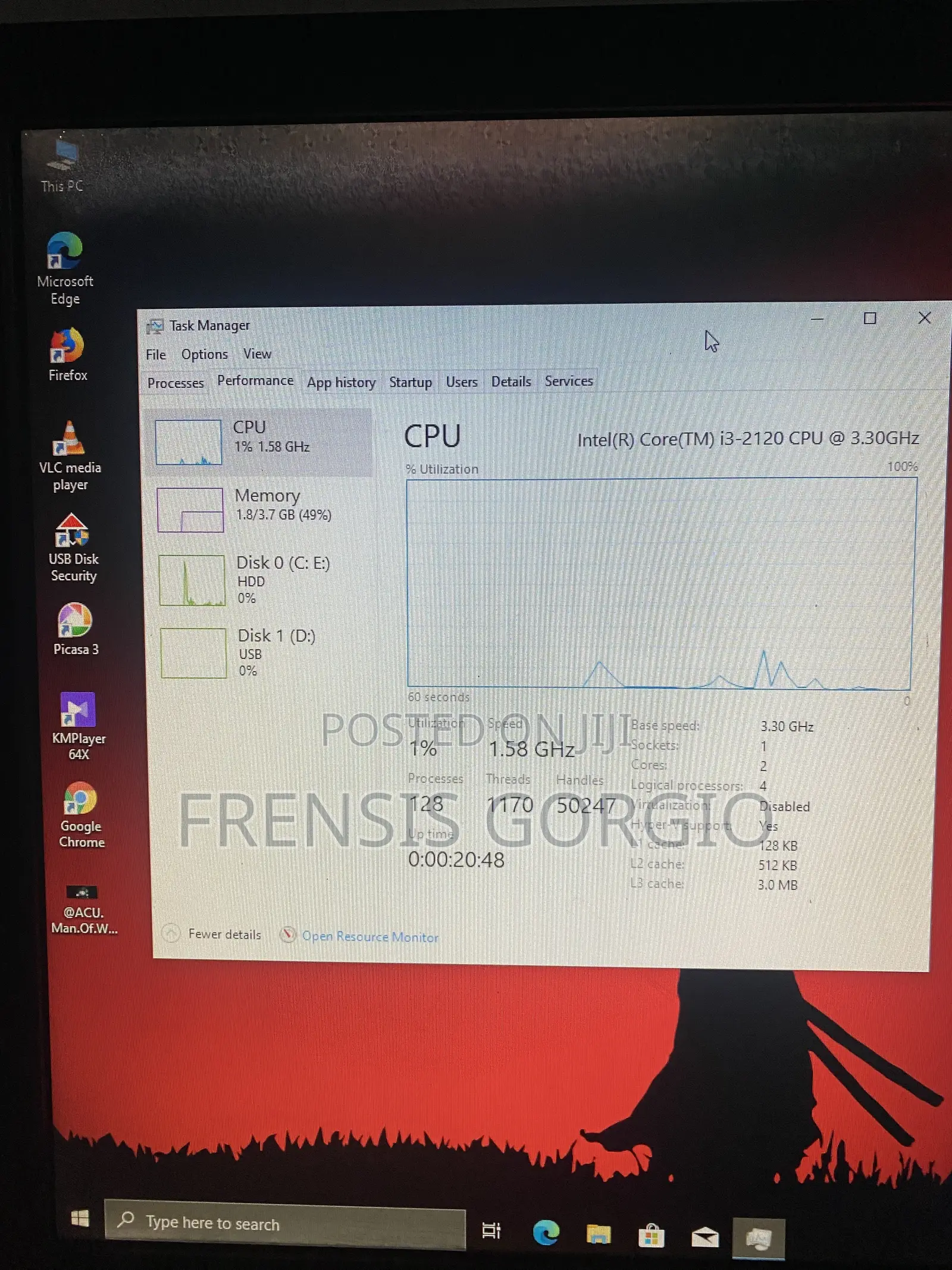 Desktop Computer 4GB Intel Core i3 HDD 500GB