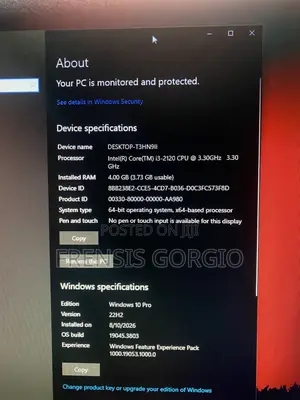 Desktop Computer 4GB Intel Core i3 HDD 500GB