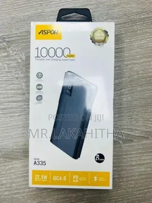 10000mAh POWERBANK ASPOR A335
