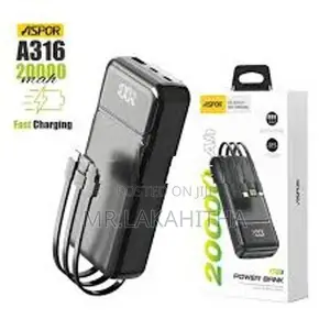 20000mAh POWERBANK ASPOR A316