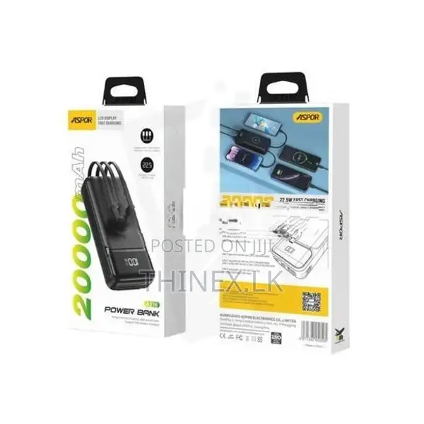 Aspor A316 20000mAh 22.5W Portable Power Bank