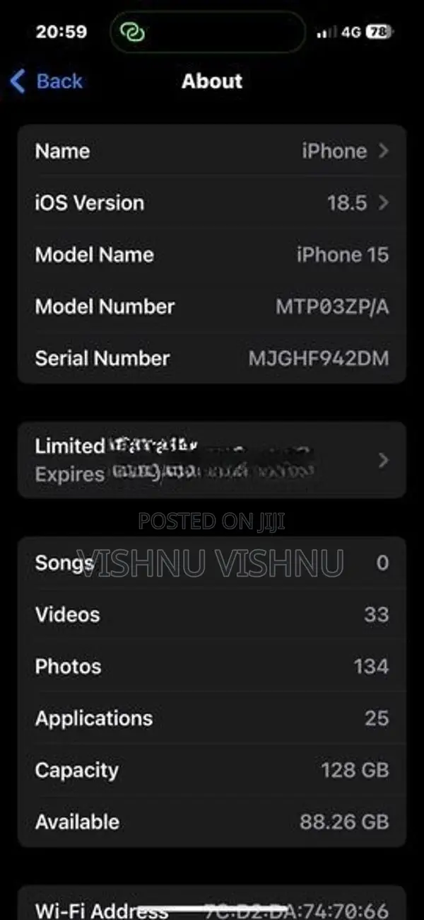 Apple iPhone 15 (Used)