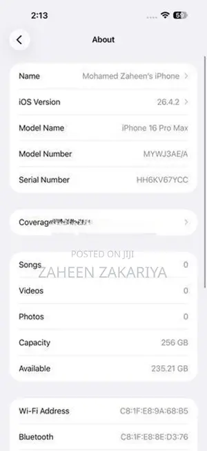 Apple iPhone 16 Pro Max (Used)
