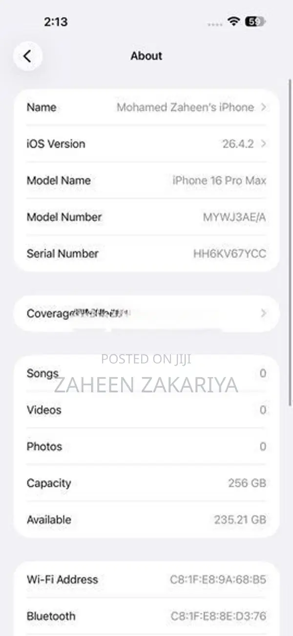 Apple iPhone 16 Pro Max (Used)