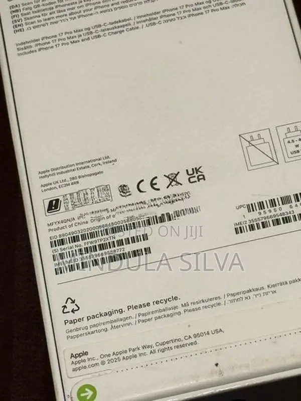 Apple iPhone 17 Pro Max 1TB (Brand New)