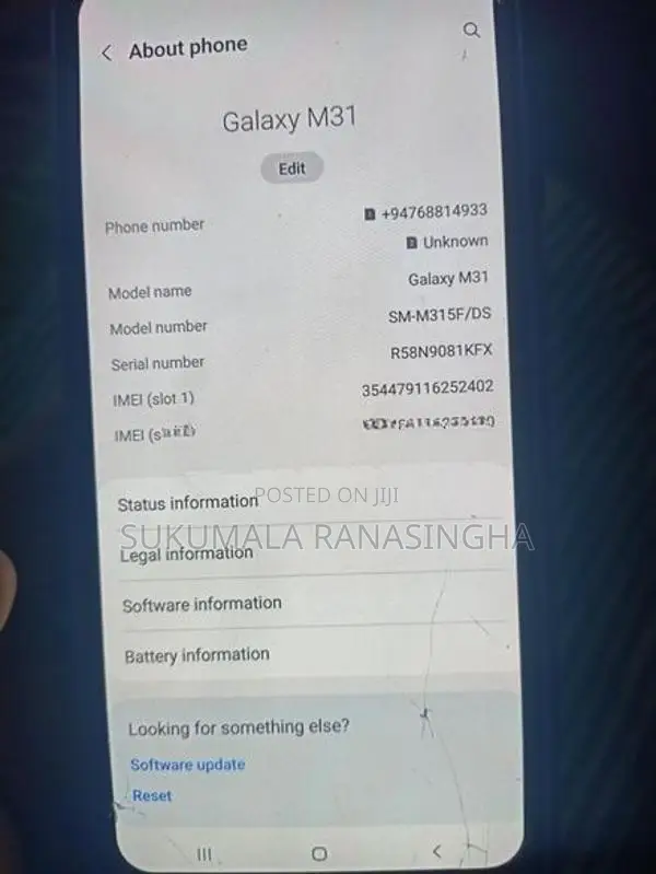 Samsung Galaxy M31 (Used)