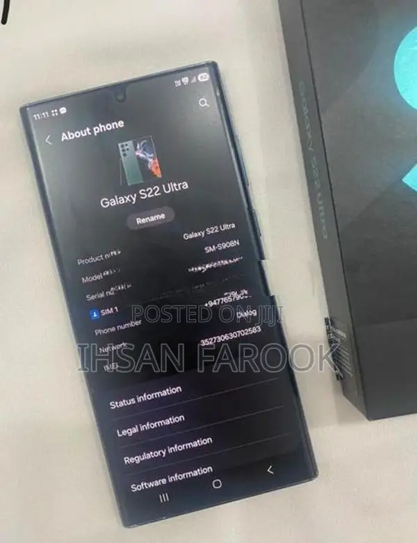 Samsung Galaxy S22 Ultra (Used)