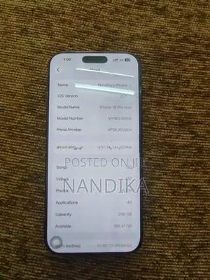 Apple iPhone 16 Pro Max 256GB (Used)