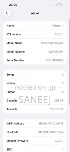 Apple iPhone 15 Pro Max (Used)