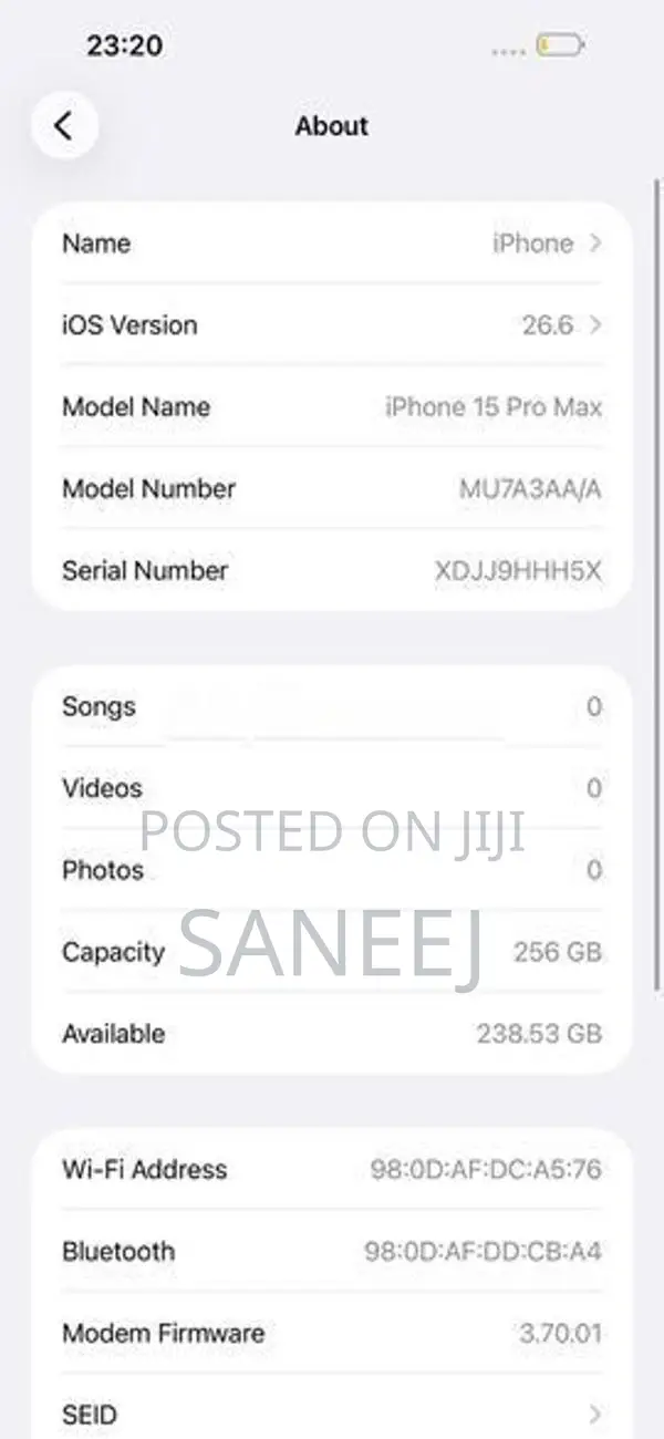 Apple iPhone 15 Pro Max (Used)