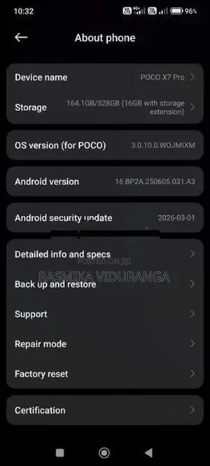 Xiaomi Poco X7 Pro (Used)