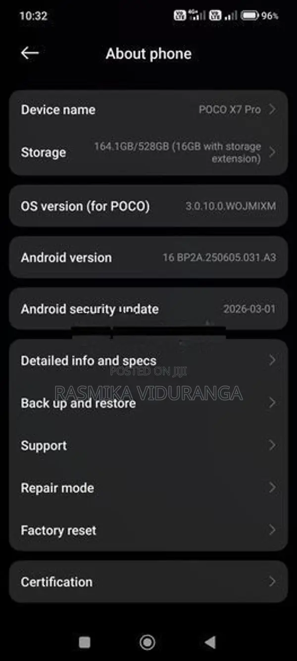 Xiaomi Poco X7 Pro (Used)