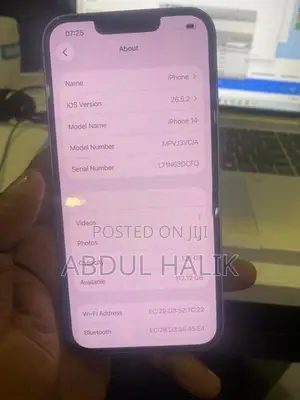 Apple iPhone 14 I phone (Used)