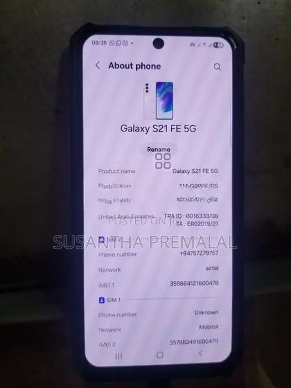 Samsung Galaxy S21 FE s21fe 256 (Used)