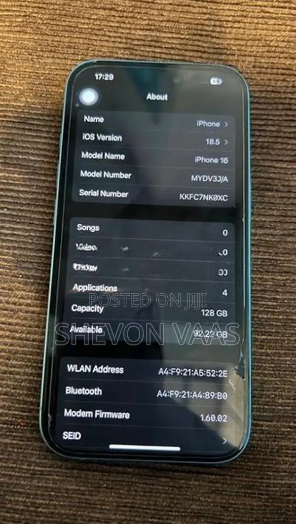 Apple iPhone 16 (Used)