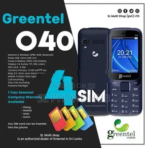 Greentel O40 4SIM Mobile (Brand New)