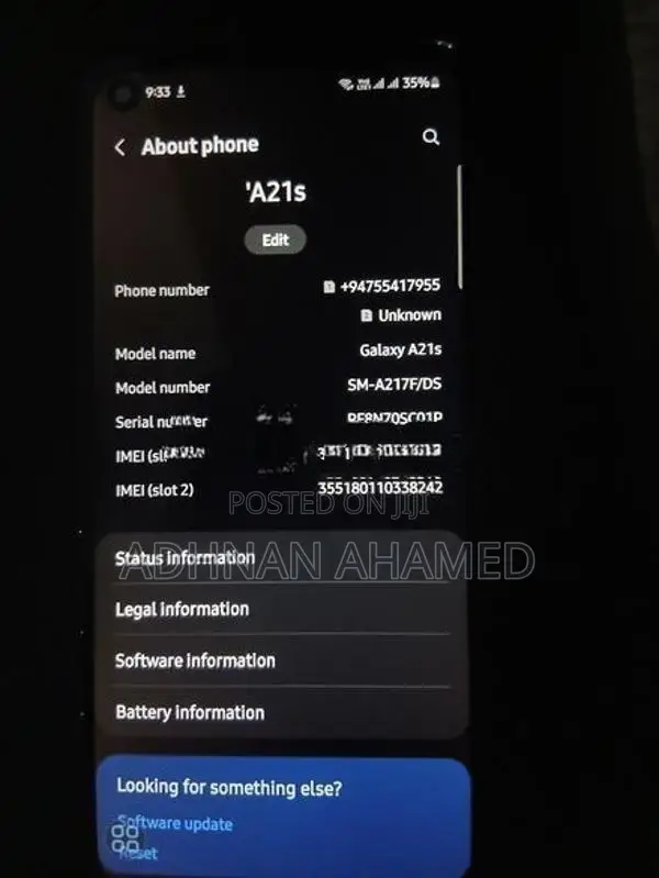 Samsung Galaxy A21s (Used)