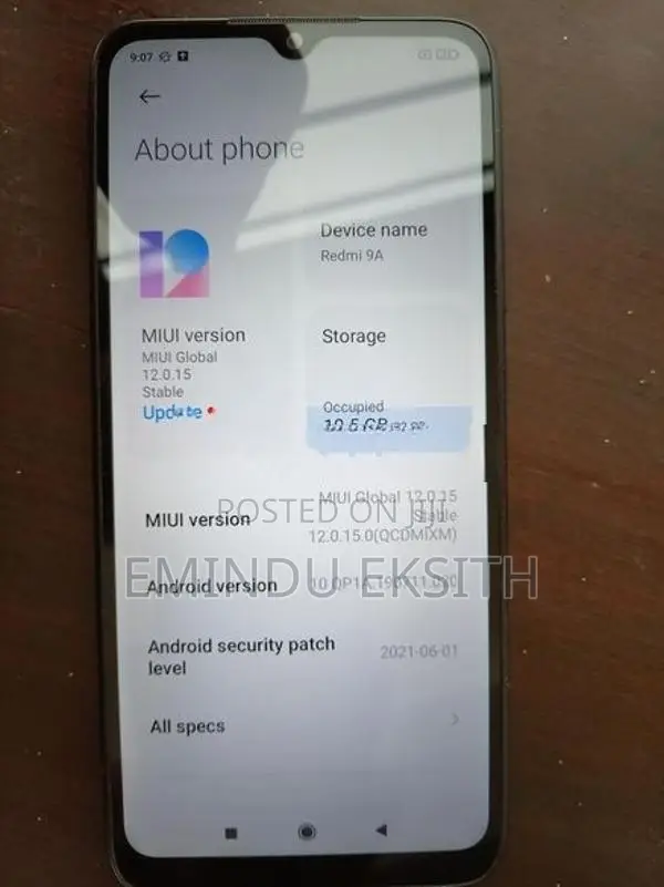 Xiaomi Redmi 9A xiomi (Used)