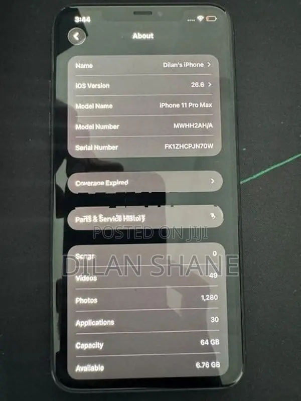Apple iPhone 11 Pro Max (Used)