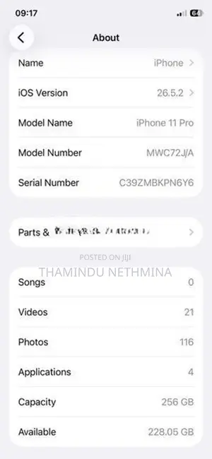 Apple iPhone 11 Pro 256GB (Used)