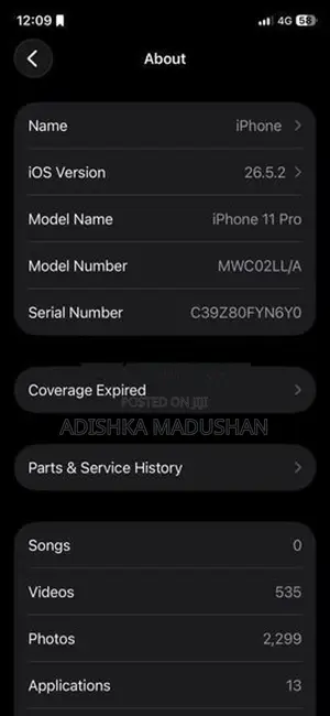 Apple iPhone 11 Pro 512GB (Used)