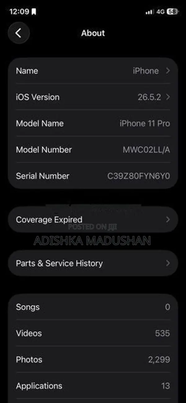 Apple iPhone 11 Pro 512GB (Used)