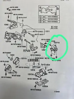 ToyotaCorollaCE110EngineMount for Car