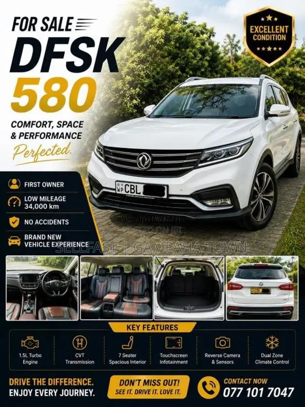 DFSK 580 2021 SUV (Used)
