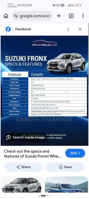 Suzuki Fronx 2025 Silver