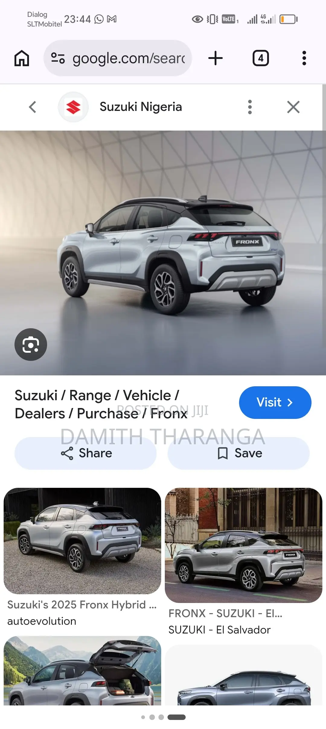 Suzuki Fronx 2025 Silver