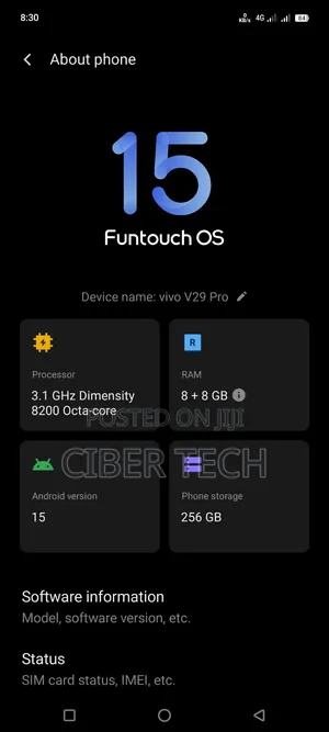 Vivo V29 Pro 256 GB Blue