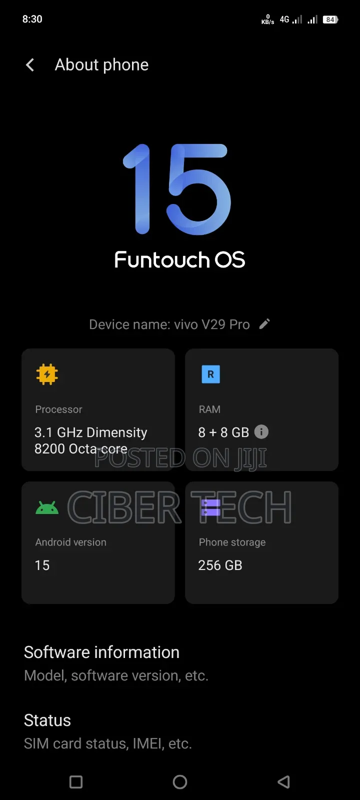 Vivo V29 Pro 256 GB Blue