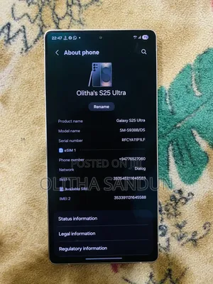 Samsung Galaxy S25 Ultra 256 GB Black