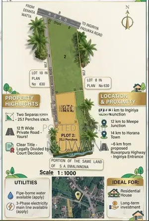 Land for Sale – Handapangoda-6km To Proposed Ruwanpura Highway Entranc