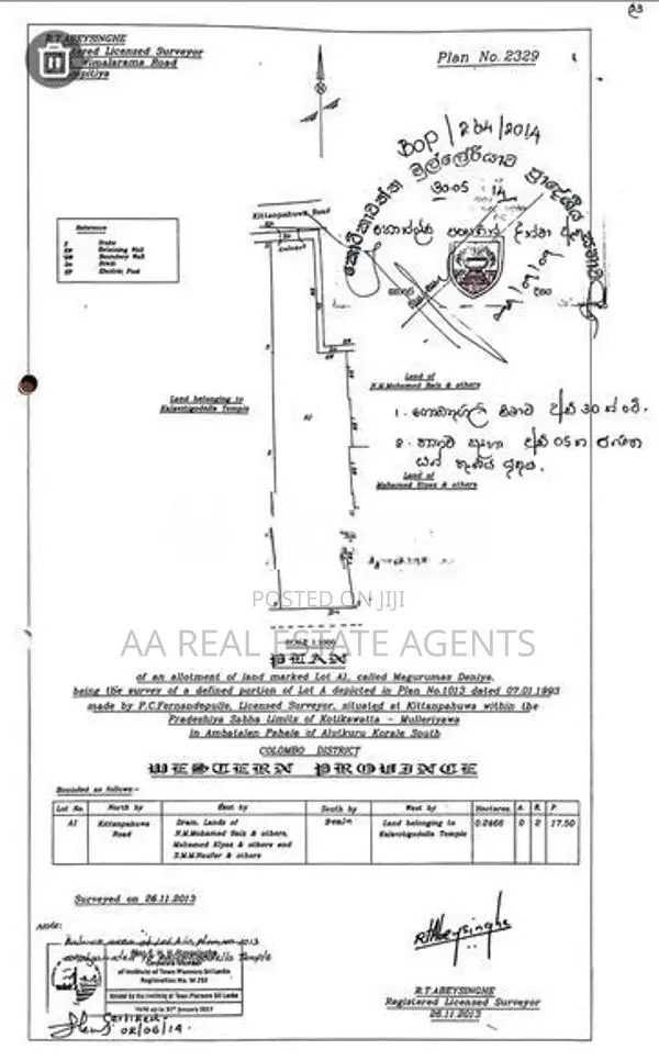 Land for Sale in Wellampitiya